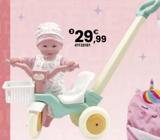 Mon poupon en tricycle Cerise & Capucine