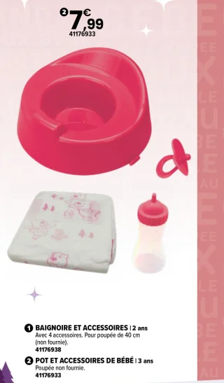 Pot et accessoires de bébé
