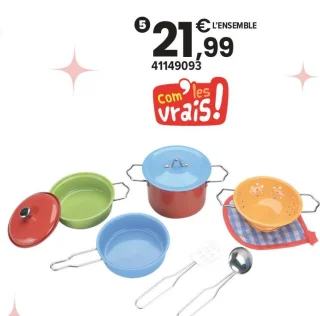 Accessoires de cuisine en métal Com' les vrais !