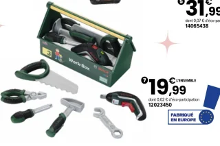 Caisse à outils Bosch avec visseuse IXO II | 3 ans