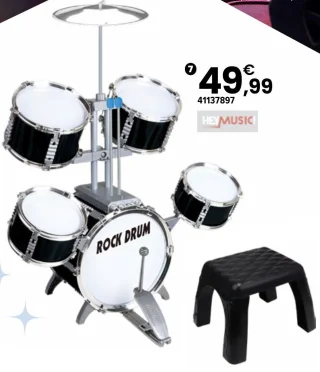Batterie de rock Hey Music