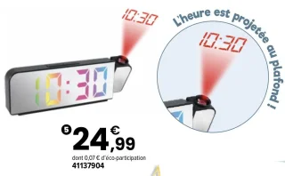 Réveil avec projecteur HeyMusic! 6 ans