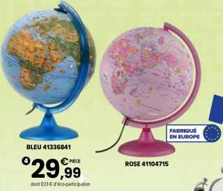 Globe lumineux 25 cm