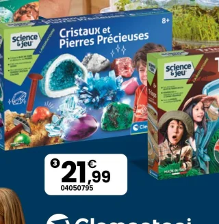 Jeu Cristaux et Pierres Précieuses Clementoni Science & jeu