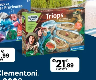 Jeu Triops les animaux préhistoriques Clementoni Science & jeu
