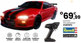 Voiture RC Nissan Skyline GTR-34 Revell