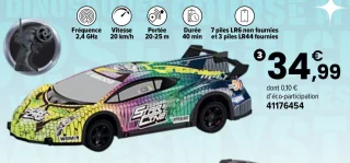 Voiture néon RC Team City
