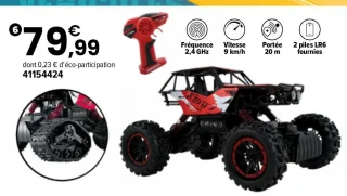 Voiture RC Extrême 4x4 roues interchangeables