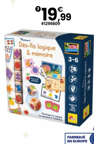 Jeu Dés-fis logique & mémoire Jouer Apprendre Goula