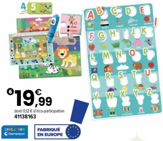 Jeu éducatif Stylo interactif 60 activités Clementoni