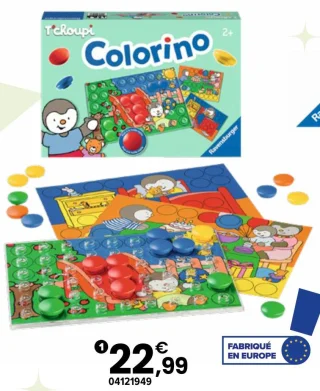 Jeu éducatif Colorino T'choupi Ravensburger