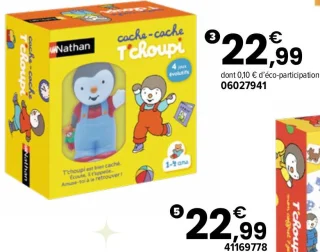 Jeu Cache-cache T'choupi Nathan