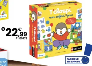 Mon coffret 7 jeux T'choupi Nathan