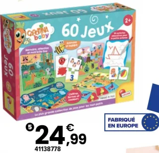 CAROTINA BABY 60 JEUX | 2 ans