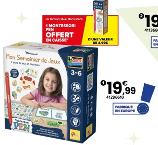 MONTESSORI - MON SEMAINIER DE JEUX | 3 ans Lisciani