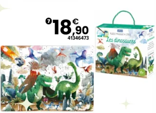 Puzzle magique à l'eau Les Dinosaures Sassi Junior