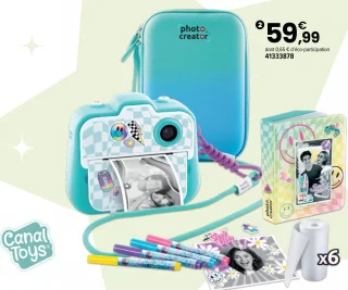 Appareil photo instantané Deluxe Pack Photo Creator Canal Toys