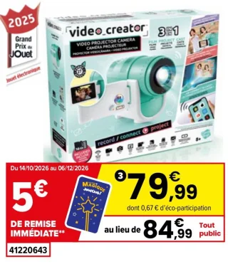 Caméra projecteur Video Creator Canal Toys