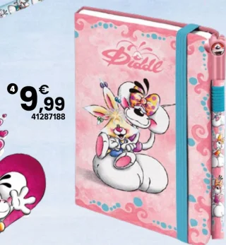 Carnet A6 et stylo Diddl