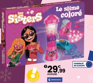 Coffret Le slime coloré Les Sisters Clementoni