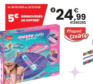 Maped Creativ Bracelets Studio Dot & Pop - Set créatif 8 ans