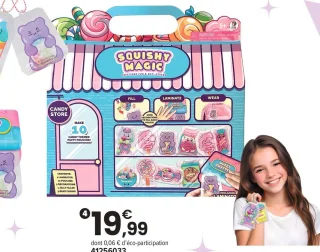 Coffret création porte-clés Kawaii avec machine électronique Squishy Magic
