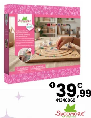 Bijoux Box XL - Perles Chic et Plateau Bois Sycomore