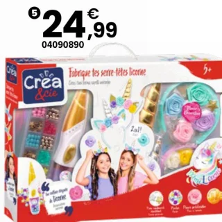 Fabrique tes serre-têtes licorne Créa & Cie