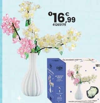 Créa & cie Kit de bouquet perles