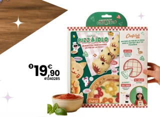 Coffret Kids Le Pizzaiolo et le tablier pizza Chefclub