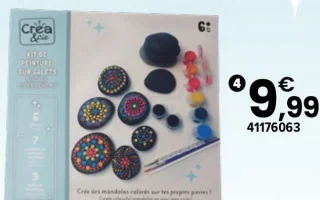 Kit de peinture sur galets Créa & Cie