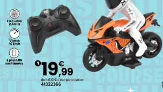 Moto avec pilote RC Team City