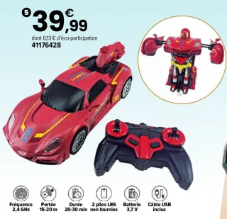 Véhicule Robot Transformer RC
