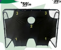 But de foot avec bâche d'entraînement