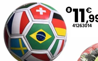 Ballon de football drapeaux