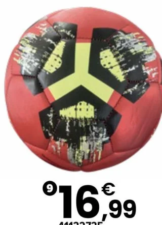 Ballon de football rouge