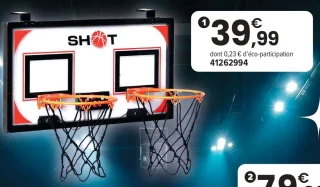 Panneau de basket double Shot