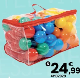 Sac 100 balles 7 cm