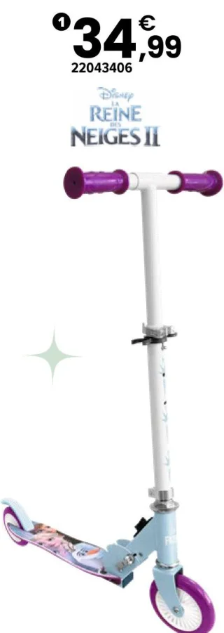 Trottinette pliable La Reine des Neiges 2 Disney