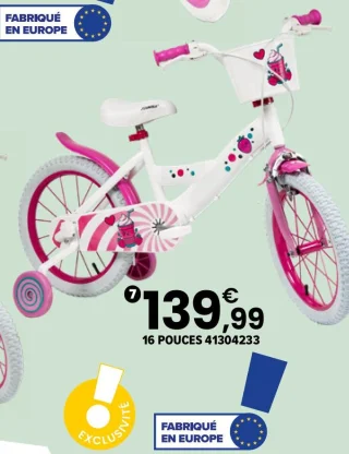 Vélo Kawaii 16 pouces