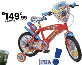 Vélo La Pat' Patrouille 14 pouces