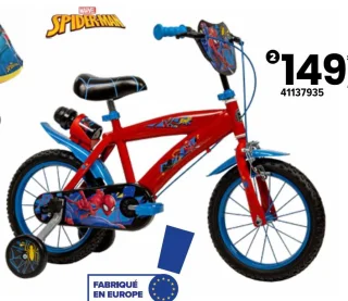 Vélo Spider-Man 14 pouces