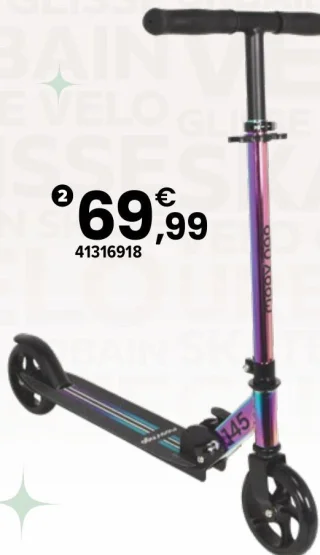 Trottinette pliable 2 roues 145 mm Moov'ngo