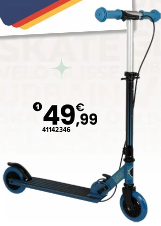 Trottinette pliable 2 roues 125 mm avec frein Moov'ngo