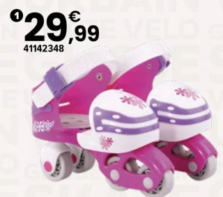 Patins évolutifs et ajustables roses 25-32 Moov'ngo