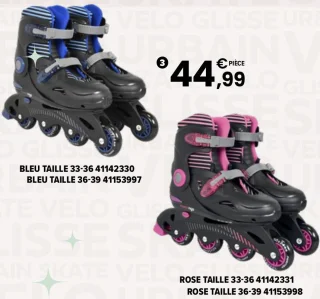 Rollers ajustables 4 roues avec sac Moov'ngo