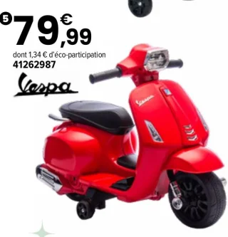 Scooter Vespa électrique 7,4 V