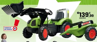 Tracteur Claas et sa remorque