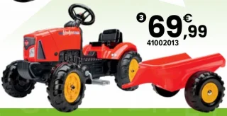 Tracteur à pédales avec capot ouvrant