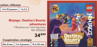 Jeu de société Lego Ninjago : Destiny's Bounty adventures